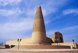 The Emin Minaret or Imin Ta is 44 meters (144 ft) high and is the tallest minaret in China. The minaret was started in 1777 during the reign of the Qing Emperor Qianlong (1735–1796) and was completed only one year later. It was financed by local leaders and built to honor the exploits of a local Turpan general, Emin Khoja, hence the name 'Emin'.<br/><br/>

The Turpan Oasis was a strategically significant centre on Xinjiang’s Northern Silk Route, site of the ancient cities of Yarkhoto (Jiaohe) and Karakhoja (Gaochang). Chinese armies first entered Turpan in the 2nd century BC, during the reign of Han Emperor Wu Di (141-87) when the oasis was a centre of Indo-European Tocharian culture.<br/><br/>

Turpan retained a distinctly Buddhist character until the time of the Chagatai Khanate in the 13th century, when Islam gradually became the dominant religion.